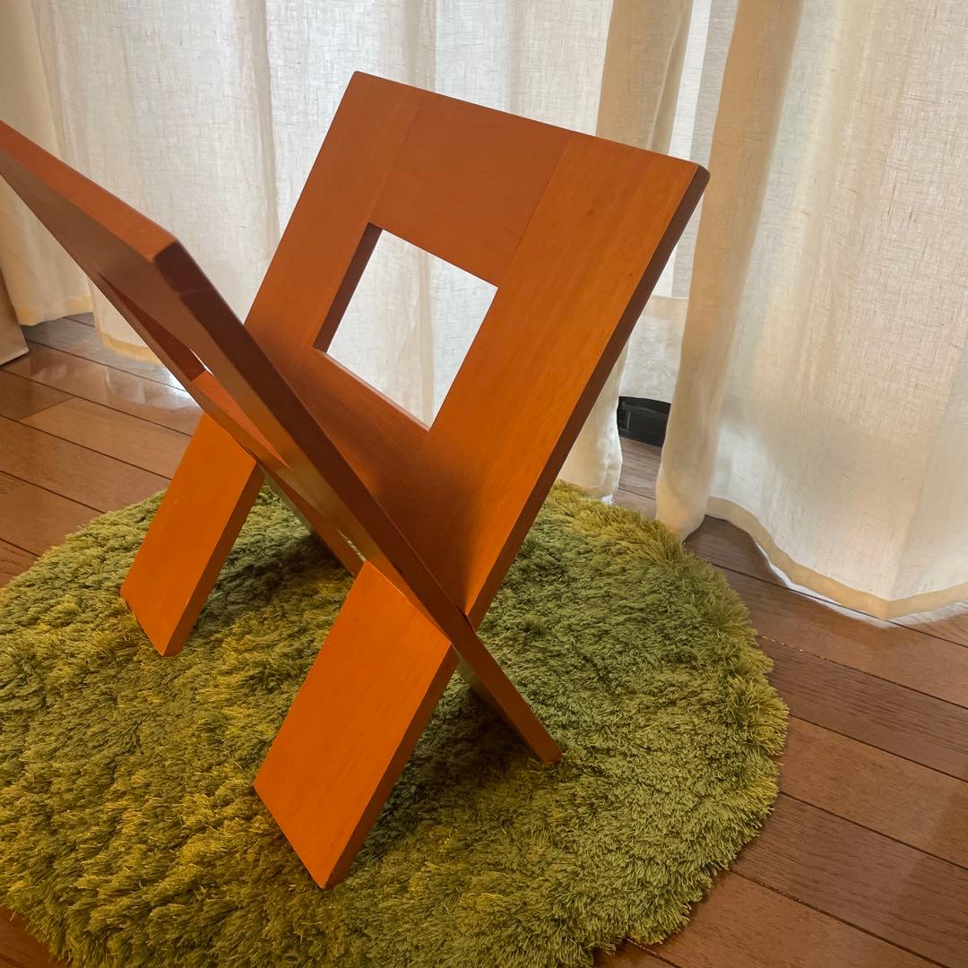 MUJI Wooden Geometric Magazine Rack