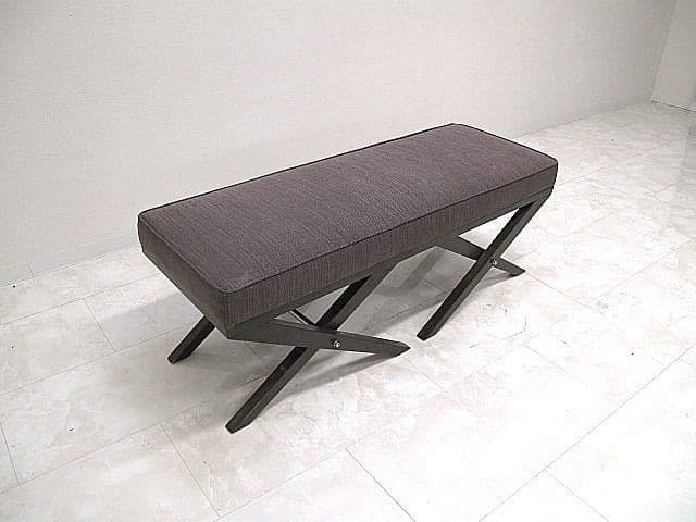 Purchased from Sarah Grace, French Modern Cross-Leg Bench W112cm, Hotel-like