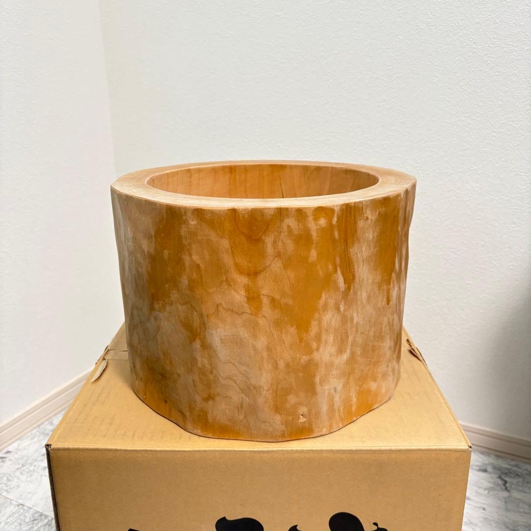 Used only once ? Mortar and Pestle Set - Mini Mortar, 1-sho capacity, Wooden, Natural Wood, Mochi Making