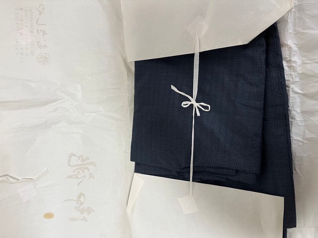 Men's Kimono Haori Ensemble 2-Piece Set Dark Navy 140cm (Defective Item)