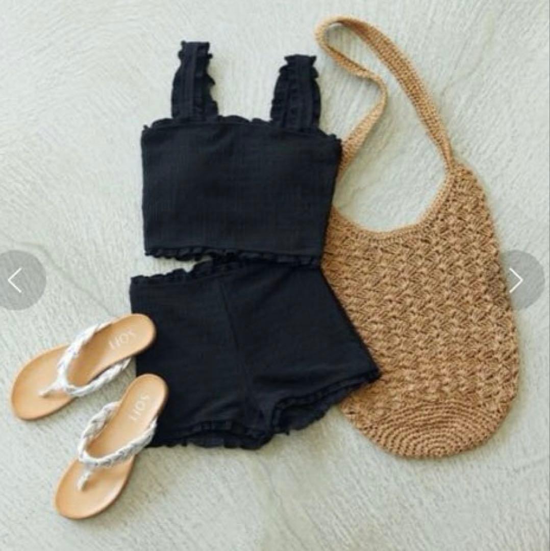 Freak's Store Shirring 2-Piece Bikini (Swimwear) Black F
