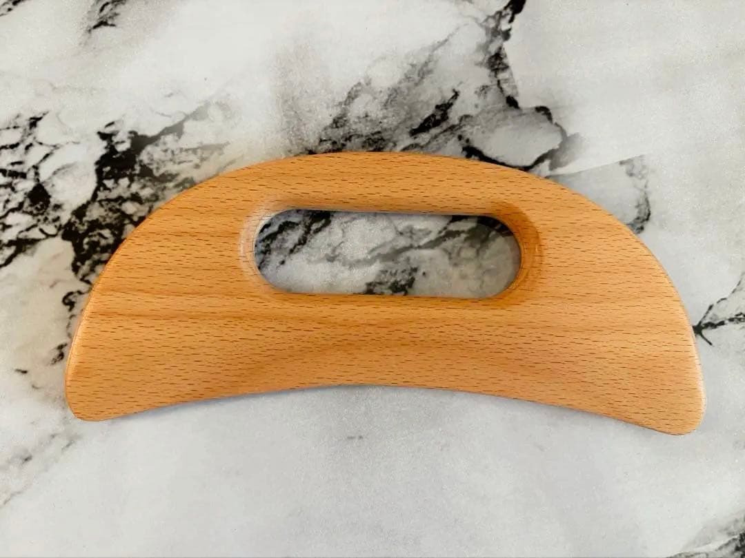 Natural Wood Wood Gua Sha Plate Massage Body Face Dual Use Sterilized