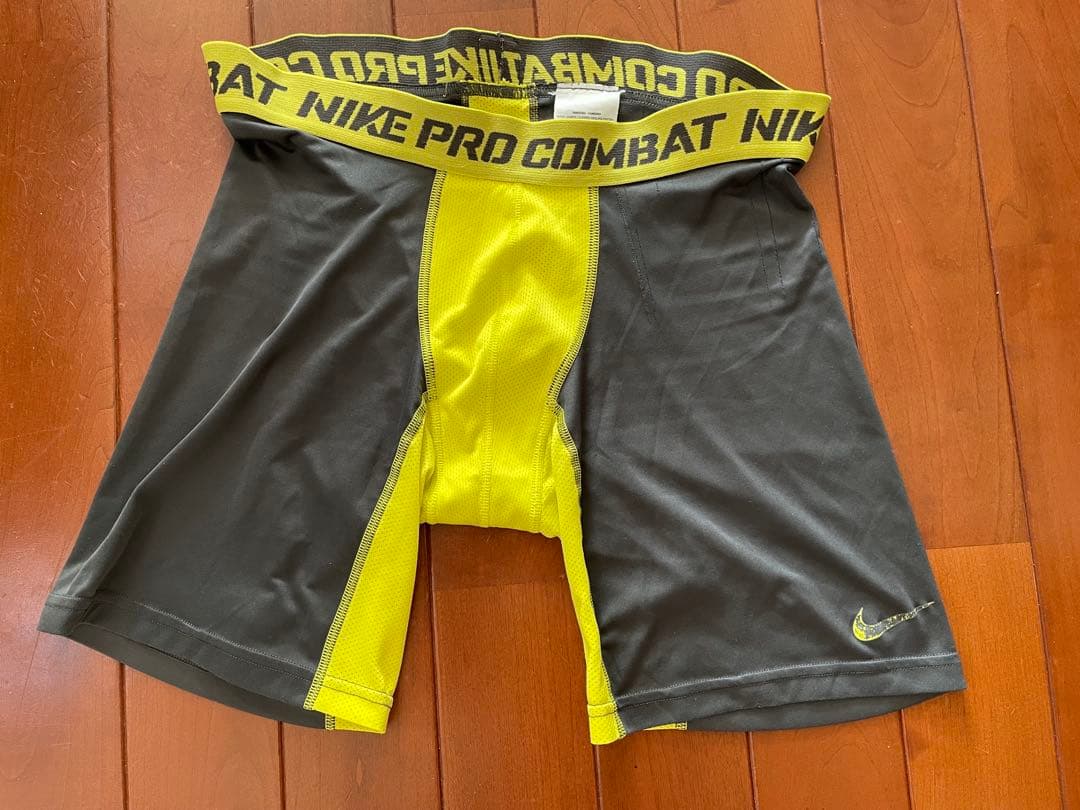 Nike Pro Combat Tights Gray/Yellow